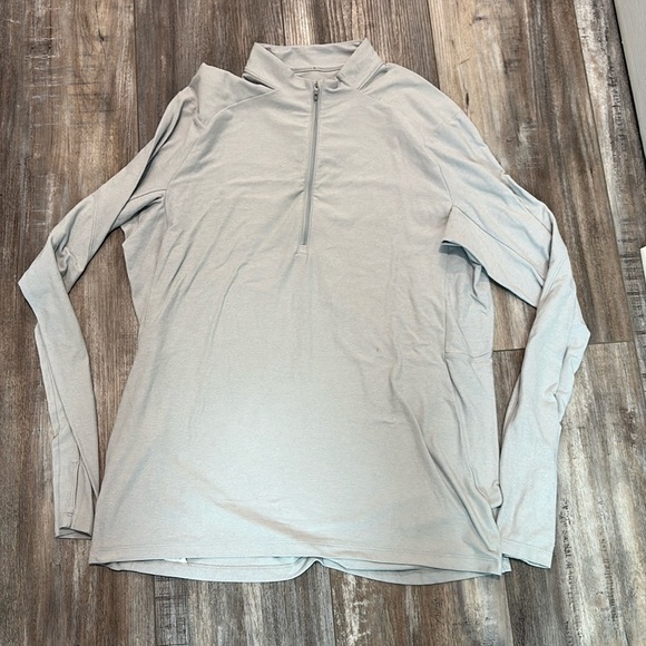 Lululemon Grey Athletic Quarterzip Pullover Men XL - Picture 1 of 5